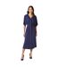 Robe mi-longue femme bleu marine Principles