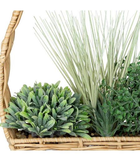 Plante Artificielle à Suspendre Garden 40cm Beige