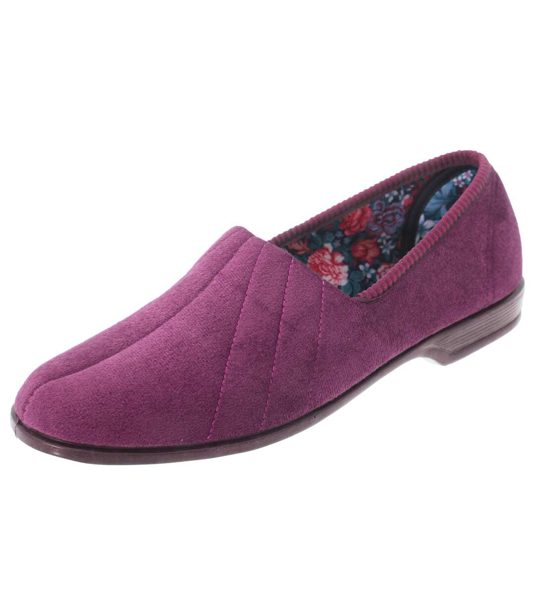 Audrey iii chaussons en velours femme prune Sleepers-2