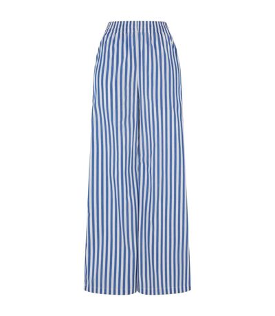 Pantalon Femme Blanc Bleu Urban Classics