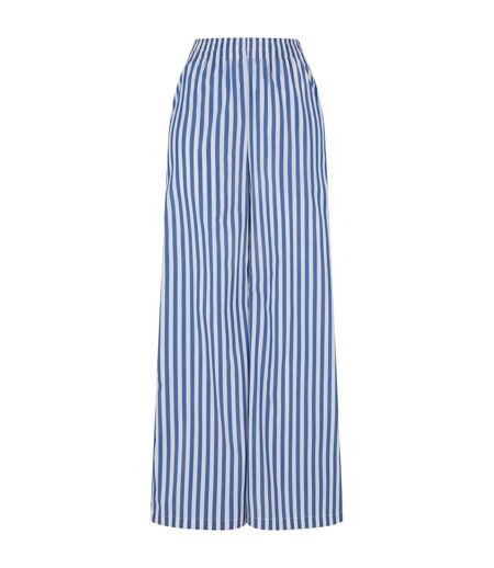 Pantalon Femme Blanc Bleu Urban Classics