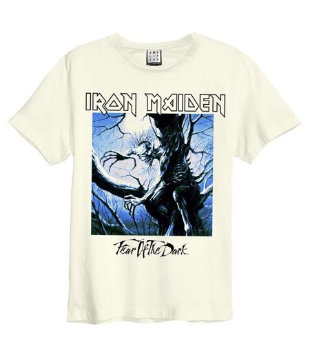 T-shirt fear of the dark adulte blanc Amplified