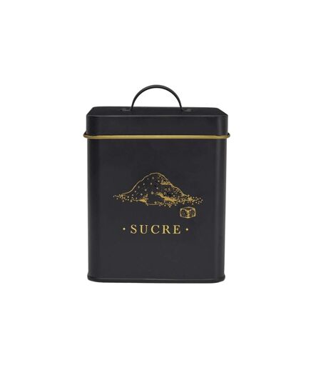 Boîte à Sucre en Métal Lounge 19cm Noir