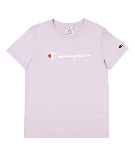T-shirt Manches Courtes Femme Violet Clair Champion