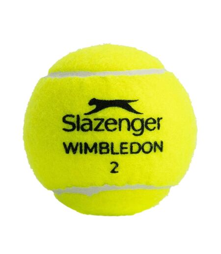 Lot De 3  Balles De Tennis Wimbledon Taille Unique Jaune Slazenger