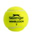Lot De 3  Balles De Tennis Wimbledon Taille Unique Jaune Slazenger-2