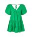 Womens/ladies Lennie Puff Sleeve Mini Dress Green Nobody's Child-1