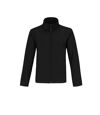 B&C Mens Two Layer Water Repellent Softshell Jacket (Black/Black)