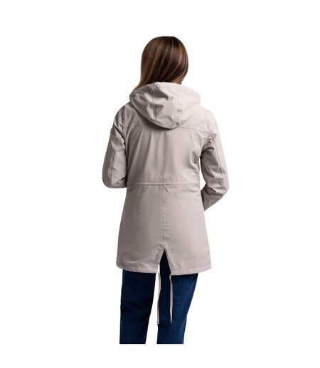 Womens/ladies Pavlina Tp75 Waterproof Jacket Oatmilk Trespass