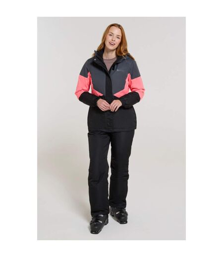 Womens/ladies ski jacket & trousers set bright pink Mountain Warehouse