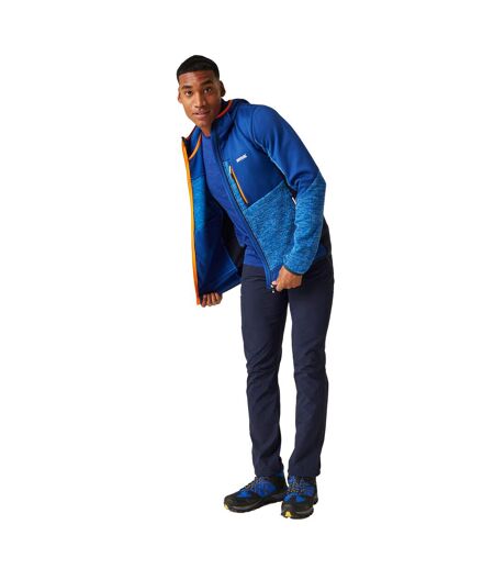 Mens Cadford Vi Marl Hooded Fleece Jacket Oxford Blue New Royal Regatta