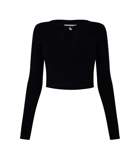 Haut Court Manches Longues Femme Noir Jack Wills