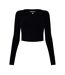 Haut Court Manches Longues Femme Noir Jack Wills-2