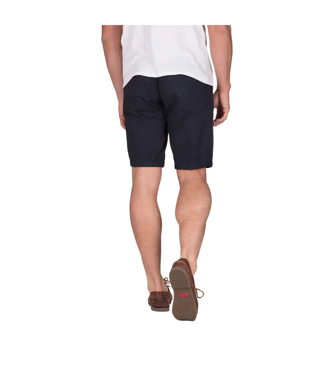 Mens plain chino shorts navy Raging Bull