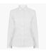 Henbury Womens/Ladies Modern Long Sleeve Oxford Shirt (White) - UTRW5424