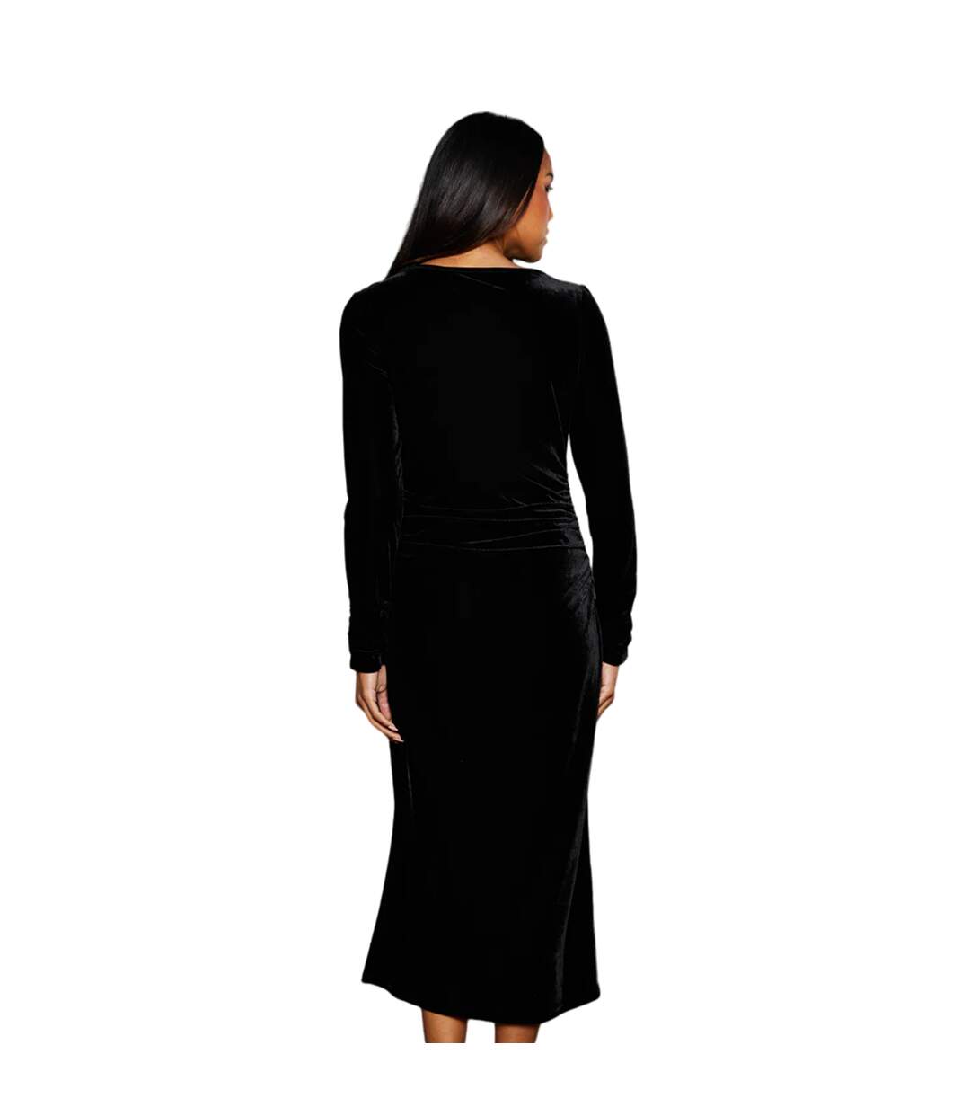 Robe mi-longue femme noir Principles-2