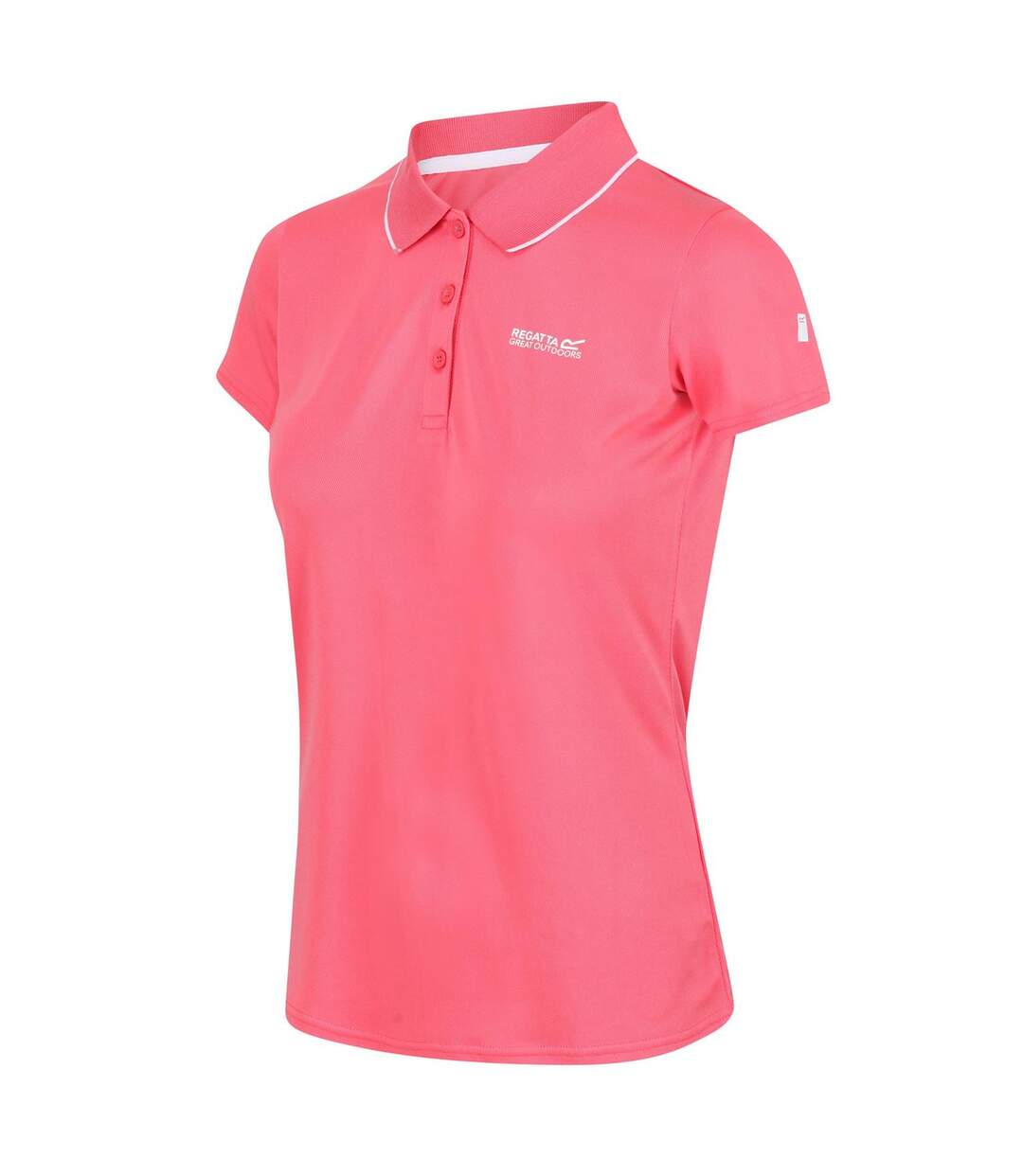 Polo Manches Courtes Maverick Femme Rose Tropical Regatta-3
