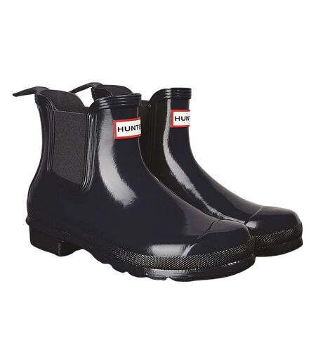 Bottines Chelsea Motif Brillant Original Femme Bleu Marine Hunter