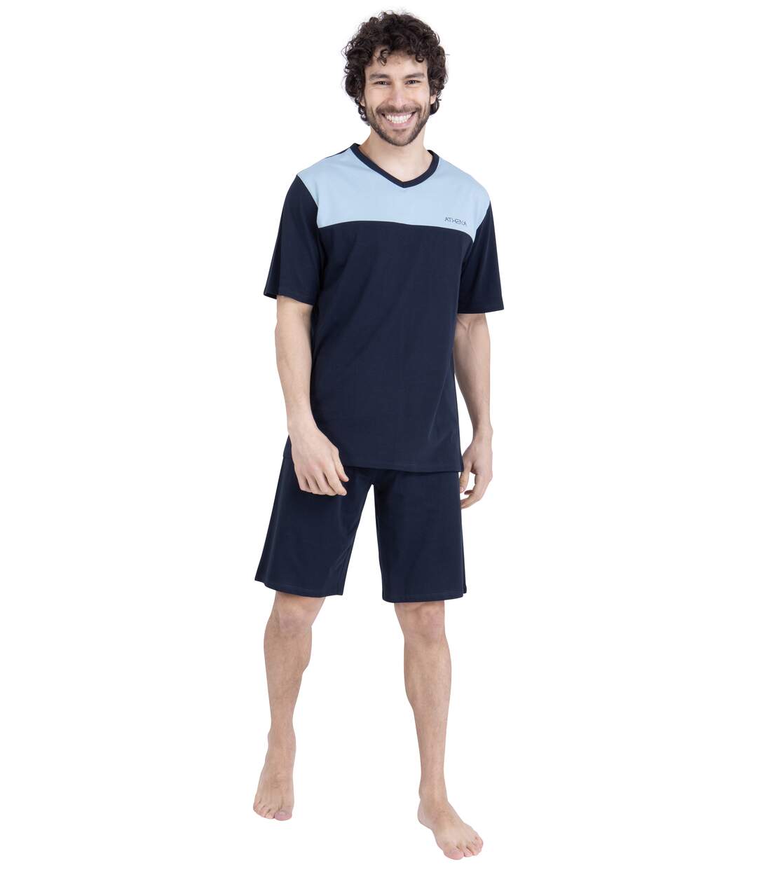 Pyjama court homme Ecopack Construction Athena-5