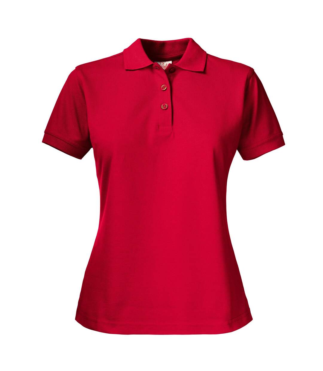 Womens/ladies Surf Pro Polo Shirt Red Printer-2