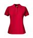 Womens/ladies Surf Pro Polo Shirt Red Printer-2