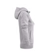 Printer Womens/Ladies Overhead Melange Full Zip Hoodie (Grey Melange)