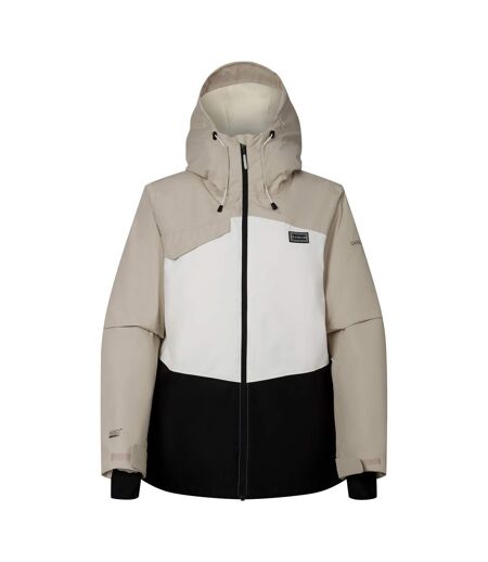Blouson De Ski Décontracté Et Rembourré À Capuche Motif/style Blocs De Couleurs Femme Blanc Cassé Noir Dare 2B