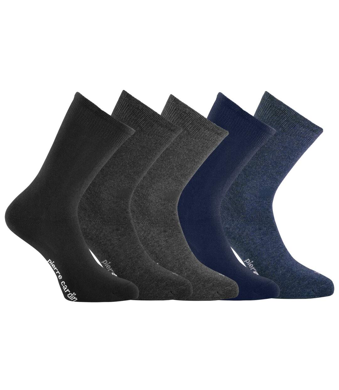 5 paires de chaussettes de ville homme chinées  Angelo Pierre Cardin-1