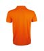 SOLs Mens Prime Pique Plain Short Sleeve Polo Shirt (Orange)