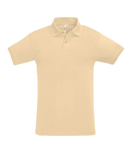 SOLS Mens Perfect Pique Short Sleeve Polo Shirt (Sand) - UTPC283