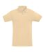 SOLS Mens Perfect Pique Short Sleeve Polo Shirt (Sand)