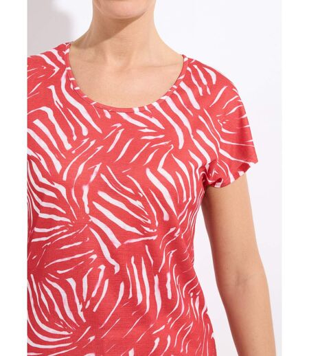 T-shirt col rond manches courtes imprimé
