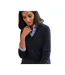 Womens/ladies Cashmere V Neck Jumper Navy WoolOvers-3