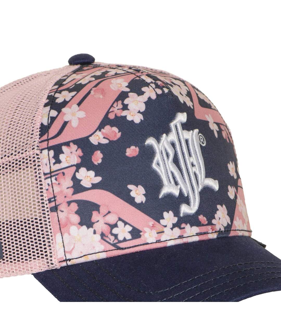 Casquette trucker imprimée filet logo brodé visière imprimée Hanami Rock'n Free Life-3