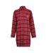 Chemise De Nuit Manches Longues Motif/style Motif Écossais Femme Rouge Ralph Lauren-2