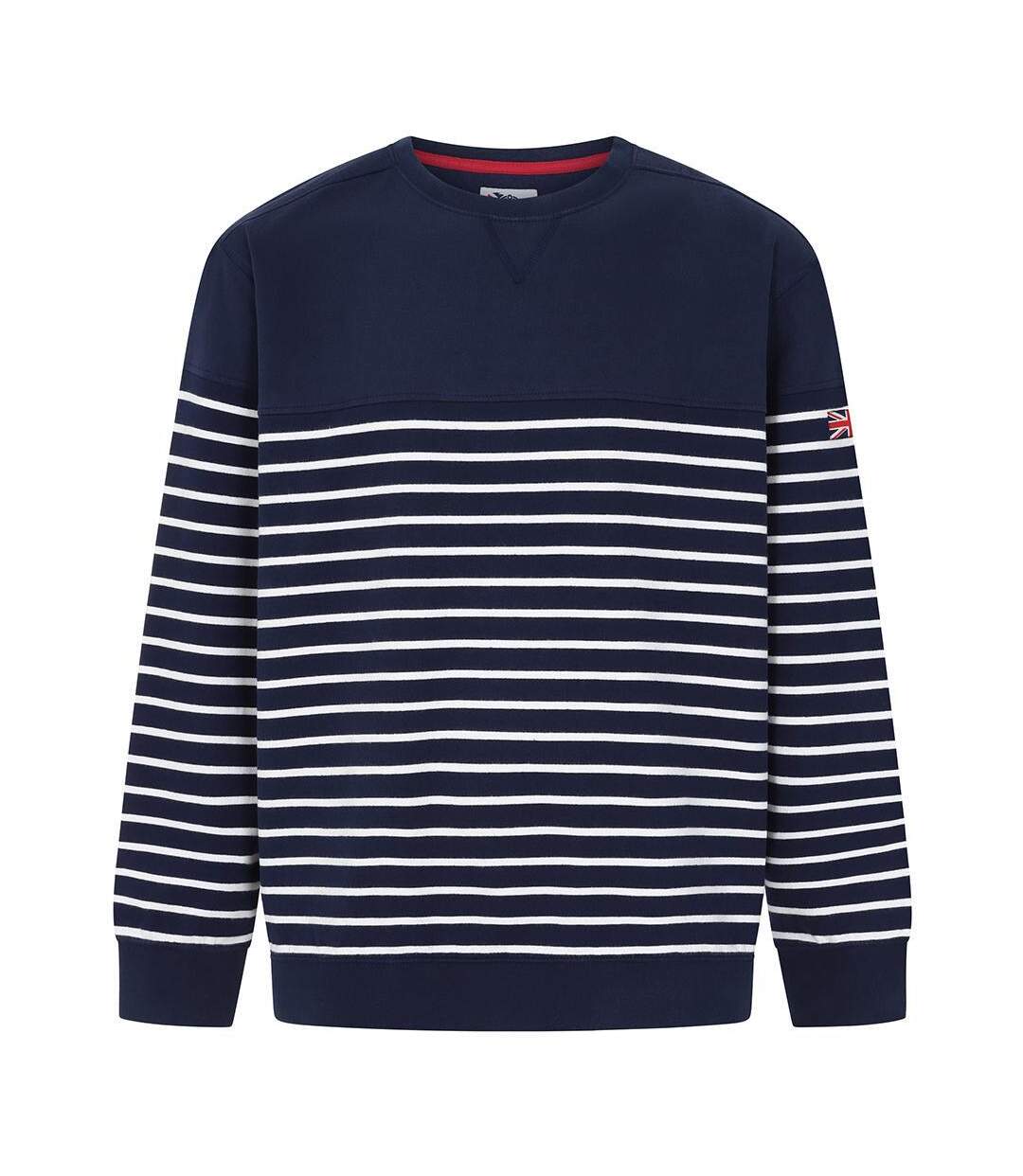 Sweat Motif/style Rayé Femme Bleu Mer Lazy Jacks-1