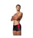 Mens Dive Aquashort Swimming Trunks Black Red Speedo-3
