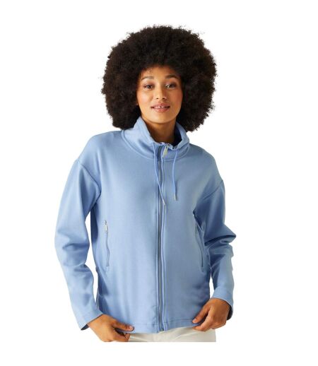 Womens/ladies Ashlynn Knitted Fleece Jacket Hydrangea Blue Regatta