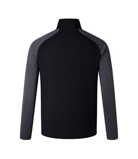 Mens Elite Base Layer Top Black Magnet Marl Canterbury