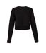 Bella + Canvas Womens/Ladies Cropped Fleece Top (Black) - UTBC5481