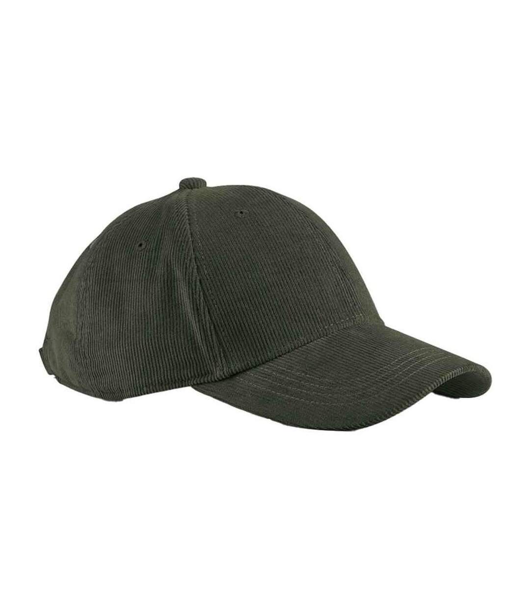 Casquette de baseball earthaware vert kaki foncé Beechfield-1