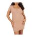 Robe Courte Manches Courtes Femme Taupe Brave Soul-2