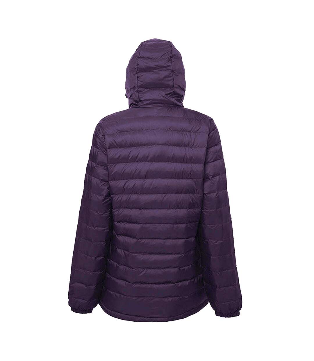 2786 Mens Hooded Water & Wind Resistant Padded Jacket (Aubergine/Mulberry)