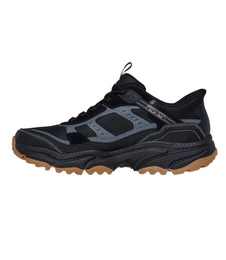 Mens Viking At Suede Hiking Shoes Black Skechers