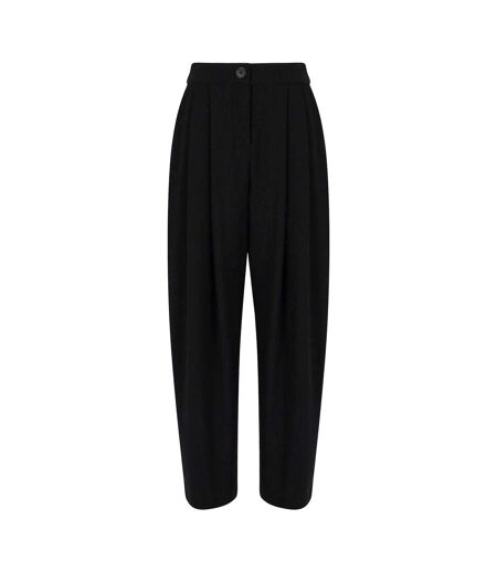 Womens/ladies Pleated Trousers Black Armani Exchange