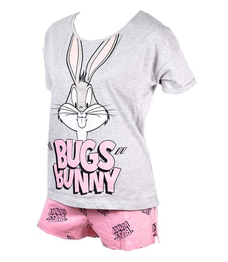 Pyjama Femme LOONEY TUNES EV3526 GRIS BUGS BUNNY