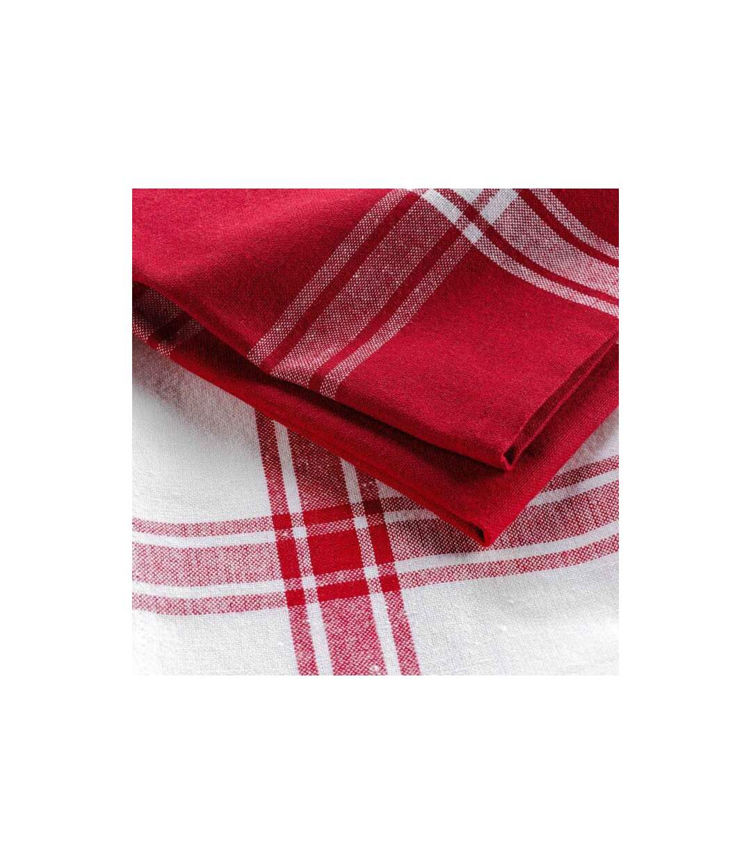 Lot de 2 Torchons Cuisiline 50x70cm Bordeaux-2
