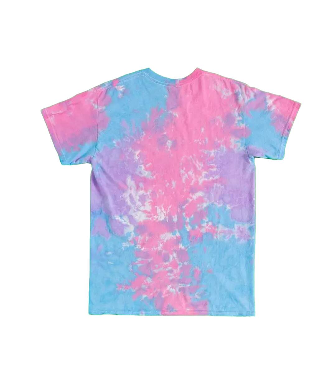 Unisex Adult Tie Dye Logo T-shirt Pink Blue Jurassic Park-2