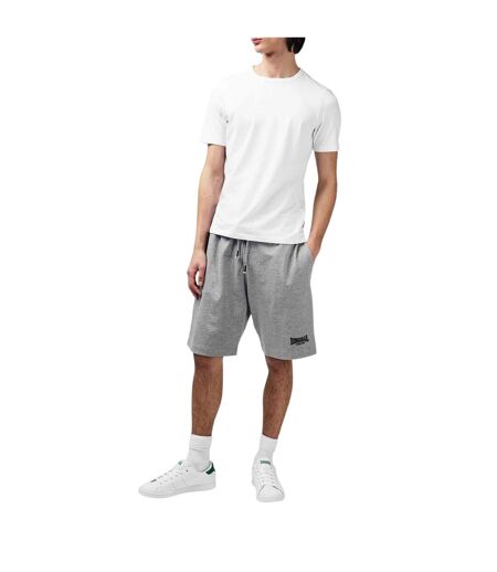 Mens Jersey Lounge Shorts Light Heather Marl Lonsdale