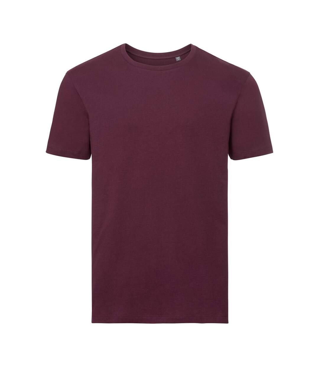 Russell Mens Authentic Pure Organic T-Shirt (Burgundy)